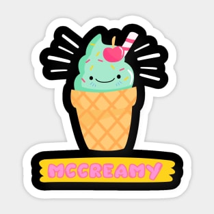Vintage Mccreamy  Ice cream cold Sticker